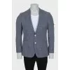 Men's straight-cut jacket with patch pockets