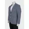Men's straight-cut jacket with patch pockets