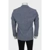 Men's straight-cut jacket with patch pockets