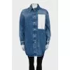 Denim button-down shirt
