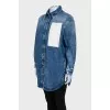 Denim button-down shirt