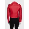 Red leather jacket