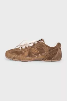Коричневі кросівки 530 SL by Miu Miu x New Balance