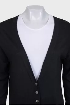 Black long cardigan