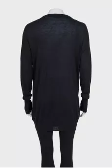 Black long cardigan