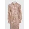 Pink suit decorated with sequins