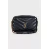 Black leather Loulou bag