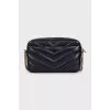 Black leather Loulou bag