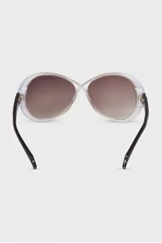 Black and white frame sunglasses