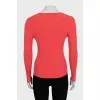 Pink slim-fit pullover