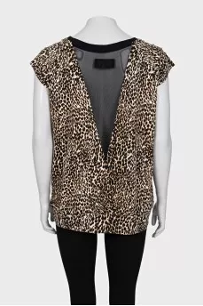 Loose animal print t-shirt