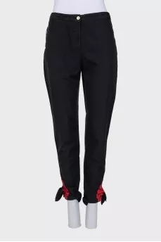 Vintage trousers with embellished legs