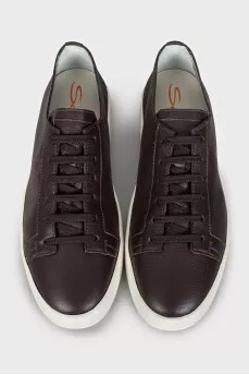 Men's soft leather sneakers