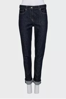 Blue skinny fit jeans with logo
