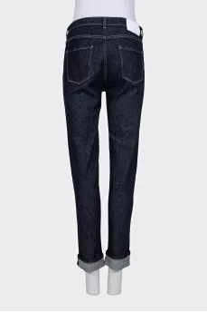 Blue skinny fit jeans with logo