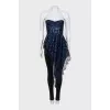 Blue top decorated with sequins