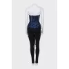 Blue top decorated with sequins