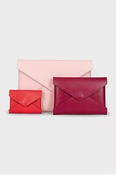 Kirigami Leather Clutches Set