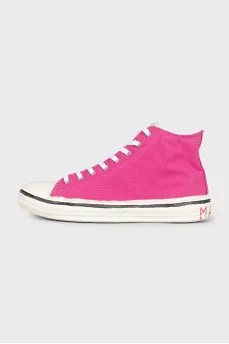 Pink textile sneakers