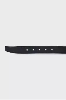 Cassandre black leather belt