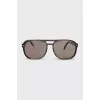 Gray sunglasses with clear frames
