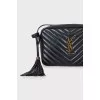 Lou Camera Black Leather Bag