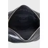 Lou Camera Black Leather Bag