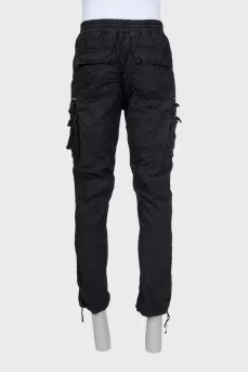 Men's black cargo pants