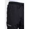 Men's black tapered fit sweatpants