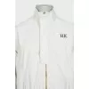 Men's white jacket with branded embroidery
