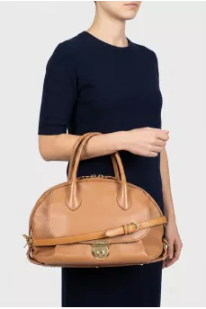 Fiamma brown leather bag