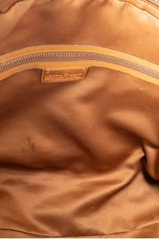 Fiamma brown leather bag
