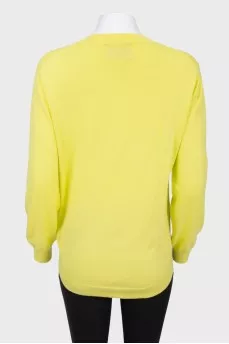Lemon sweater with sequins