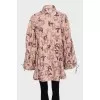 Oversized raincoat in print