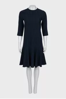 Black striped dress