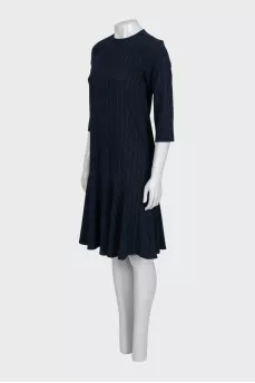 Black striped dress