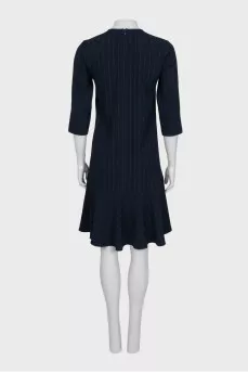 Black striped dress