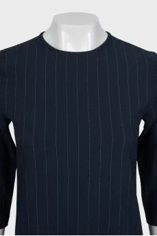 Black striped dress