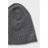 Men's gray wool hat
