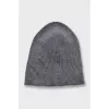 Men's gray wool hat
