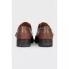 Men's brown leather lace-up brogues