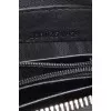 Black leather wallet with branded embossing