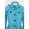 Fitted windbreaker with buttons