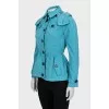 Fitted windbreaker with buttons