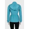 Fitted windbreaker with buttons