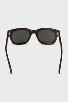 Rectangular sunglasses with printed frames