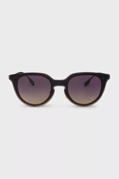 Purple thin frame sunglasses