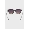 Purple thin frame sunglasses