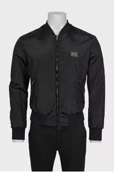 Men's jacket with silver logo
