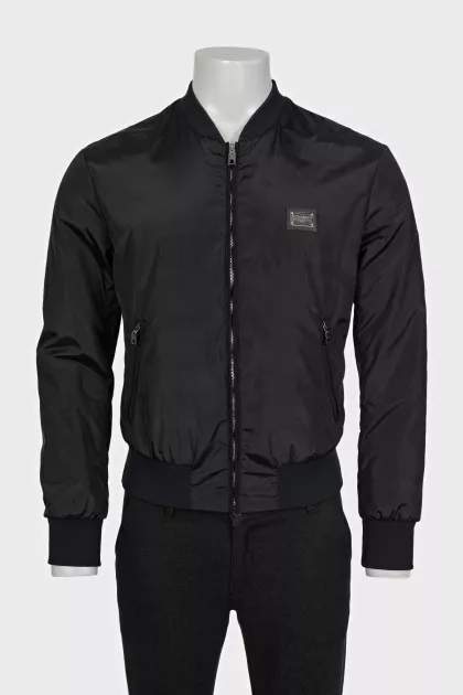 Men's jacket with silver logo